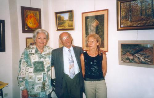 Maurice et Dame Gibert avec Michelle Petit (Photo J Gine)